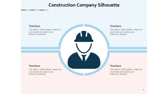 Building Corporation Silhouette Briefcase Icon Ppt PowerPoint Presentation Complete Deck