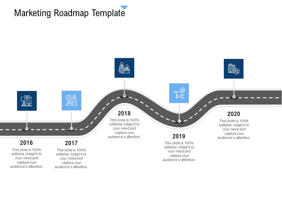 Building Customer Experience Strategy For Business Marketing Roadmap Template Graphics PDF