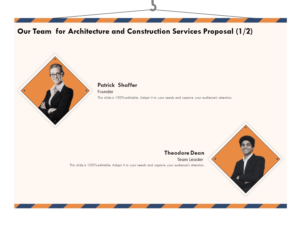 Building Engineering Services Proposal Our Team For Architecture And Construction Services Proposal Teamwork Designs PDF