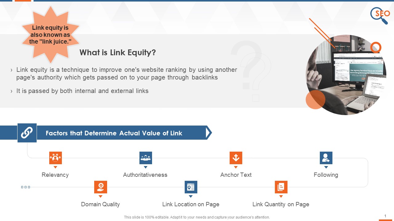 Building Link Equity And Contributing Factors Training Ppt