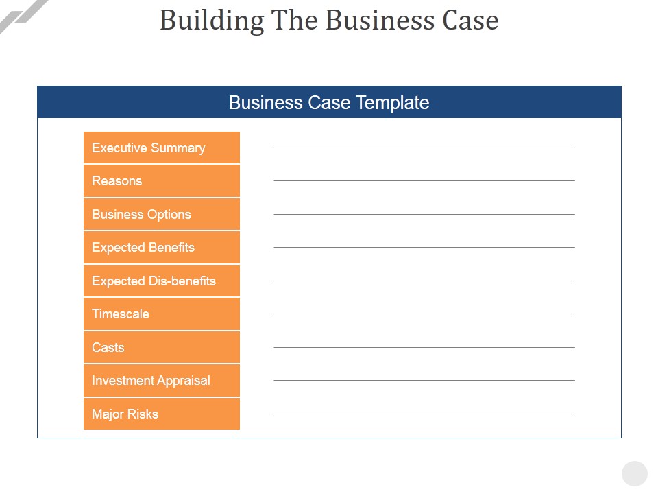 Building The Business Case Ppt PowerPoint Presentation Infographic Template Designs Download