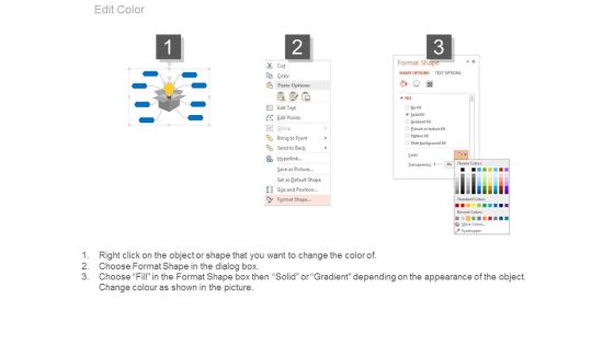 Bulb In Box With Text Tags Powerpoint Slides