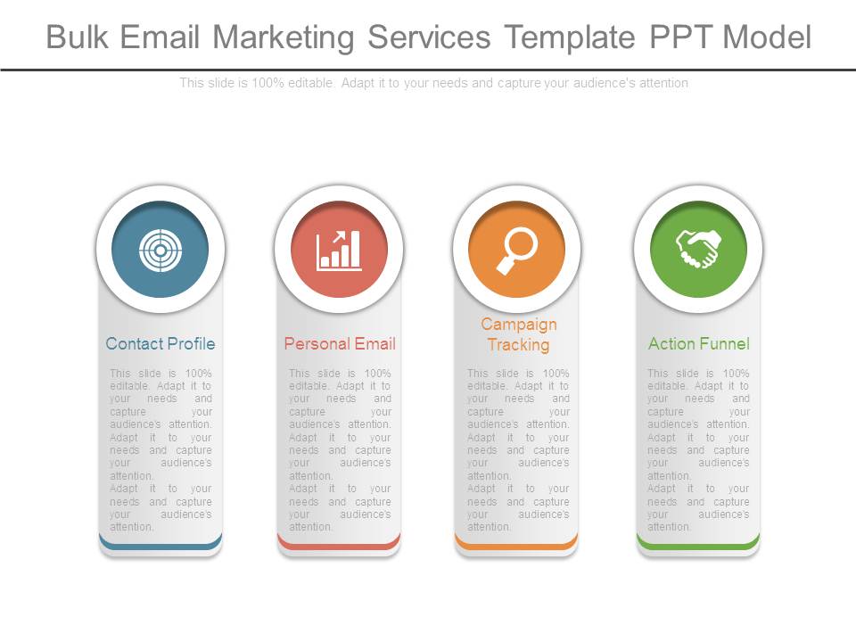Bulk Email Marketing Services Template Ppt Model