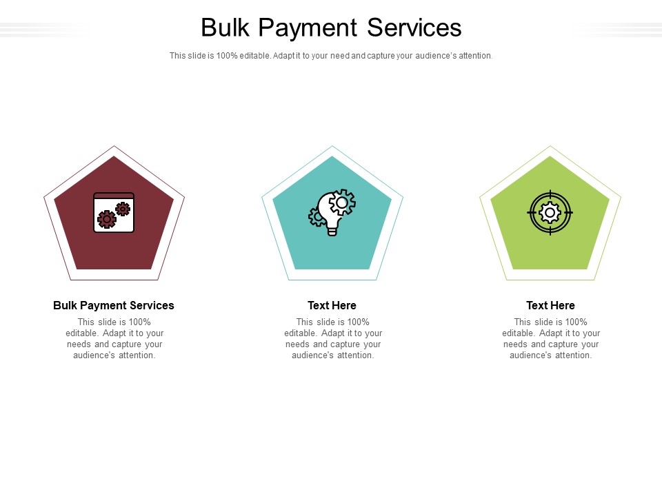 Bulk Payment Services Ppt PowerPoint Presentation Professional Influencers Cpb Pdf