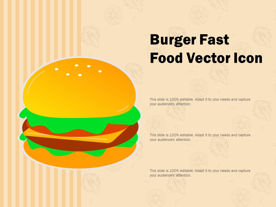 Burger Fast Food Vector Icon Ppt PowerPoint Presentation Outline Introduction