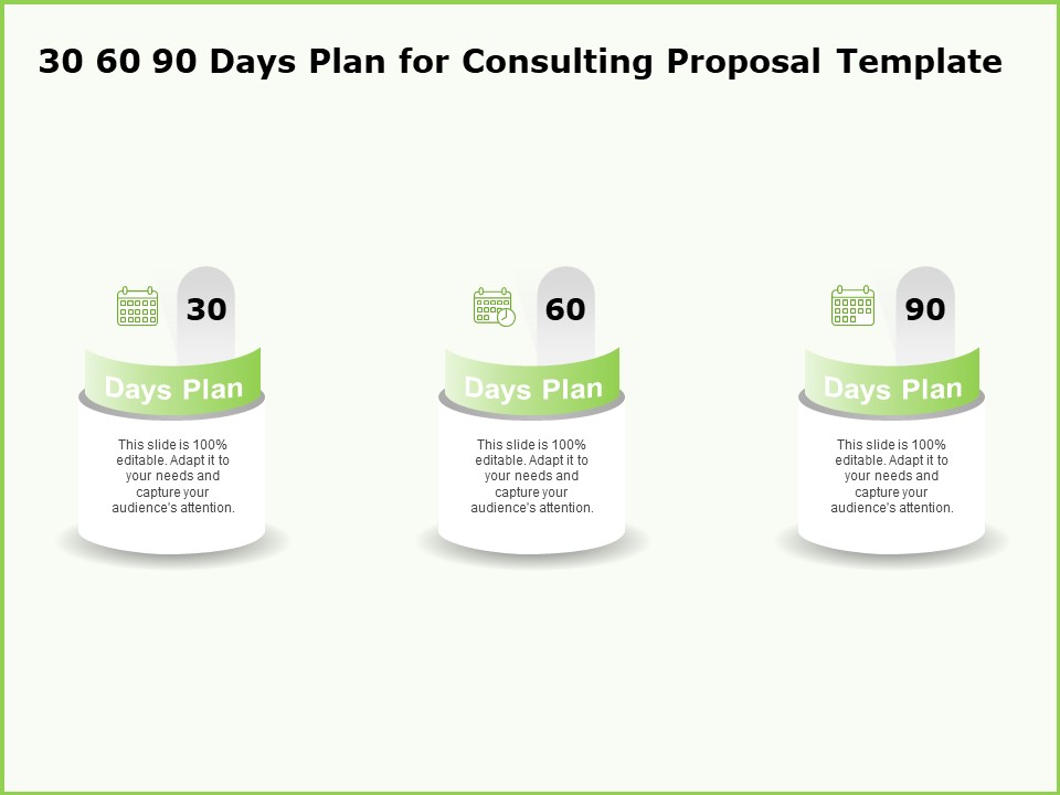 Business 30 60 90 Days Plan For Consulting Proposal Template Ppt Summary Graphics Download PDF