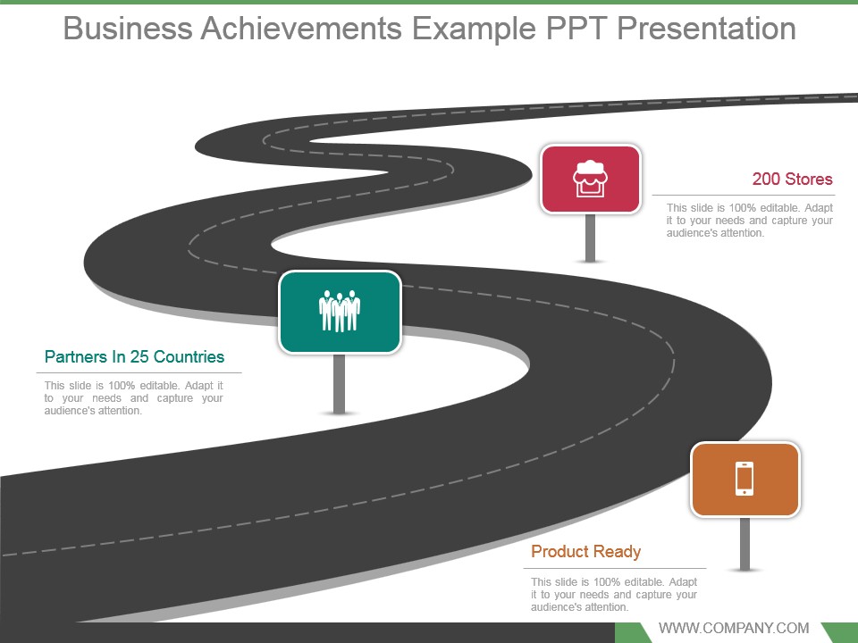 Business Achievements Example Ppt Presentation