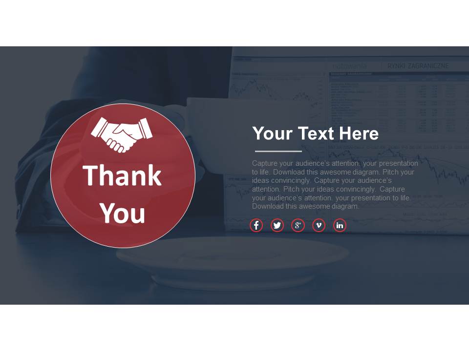 Business Deal Thank You Design Powerpoint Slides