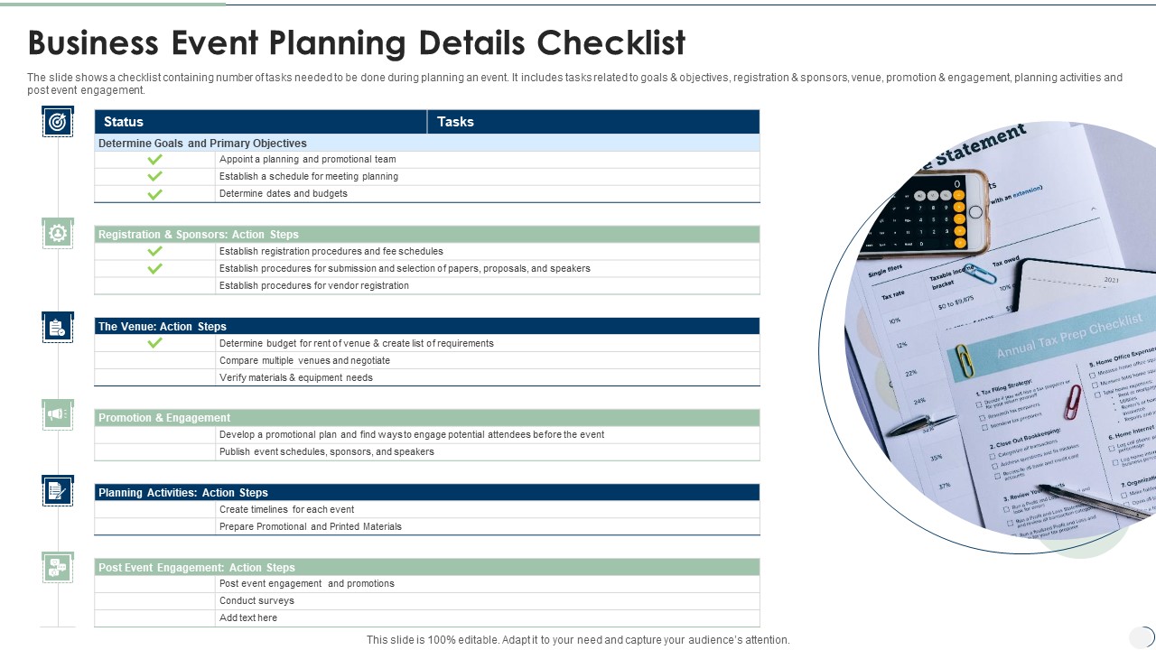 Business Event Planning Details Checklist Topics PDF