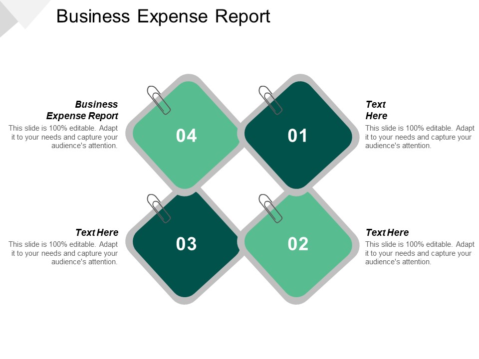 Business Expense Report Ppt PowerPoint Presentation Ideas Icons Cpb