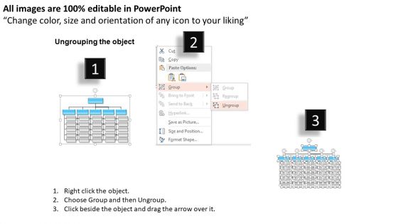 Business Framework Matrix Organizational Structure PowerPoint Presentation