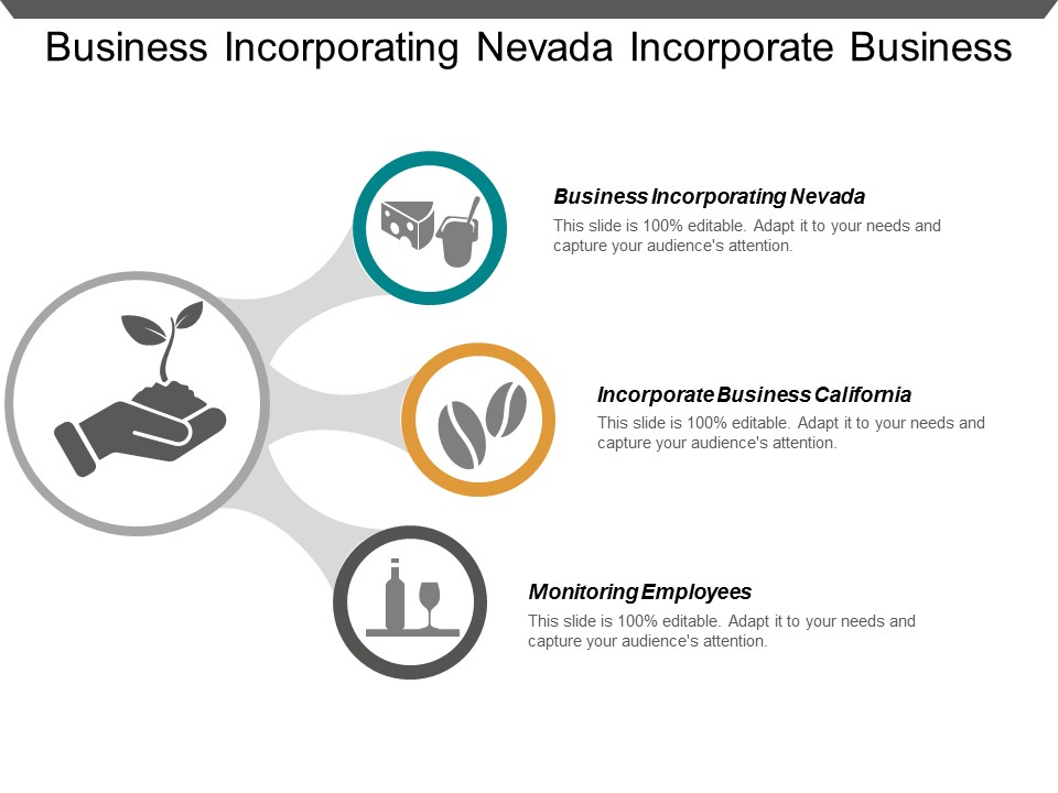 Business Incorporating Nevada Incorporate Business California Monitoring Employees Ppt PowerPoint Presentation Gallery Icon