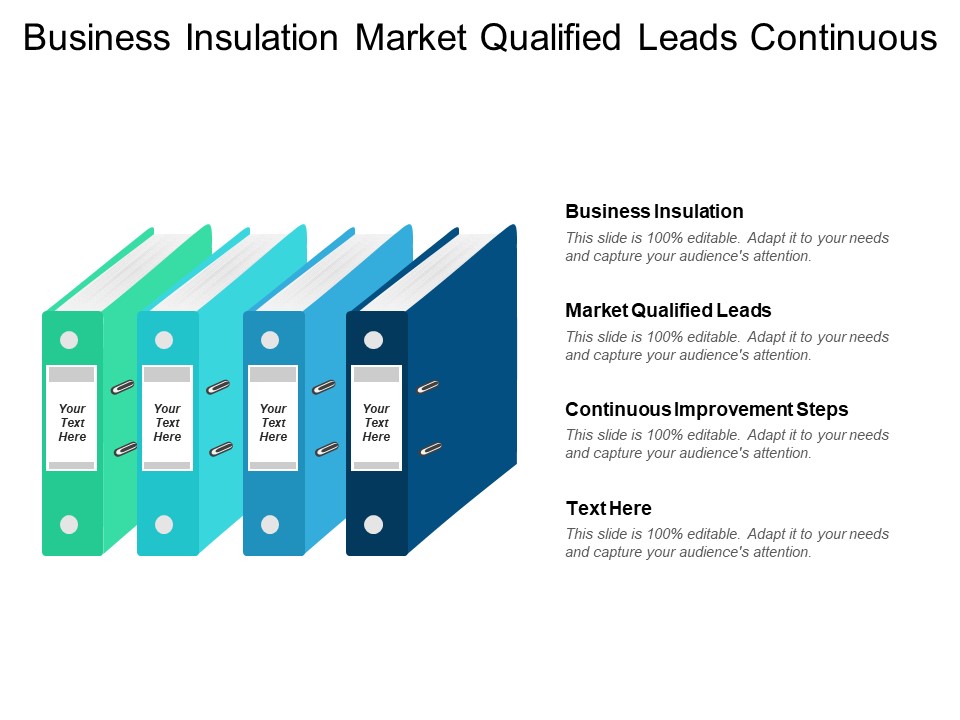 Business Insulation Market Qualified Leads Continuous Improvement Steps Ppt PowerPoint Presentation Icon