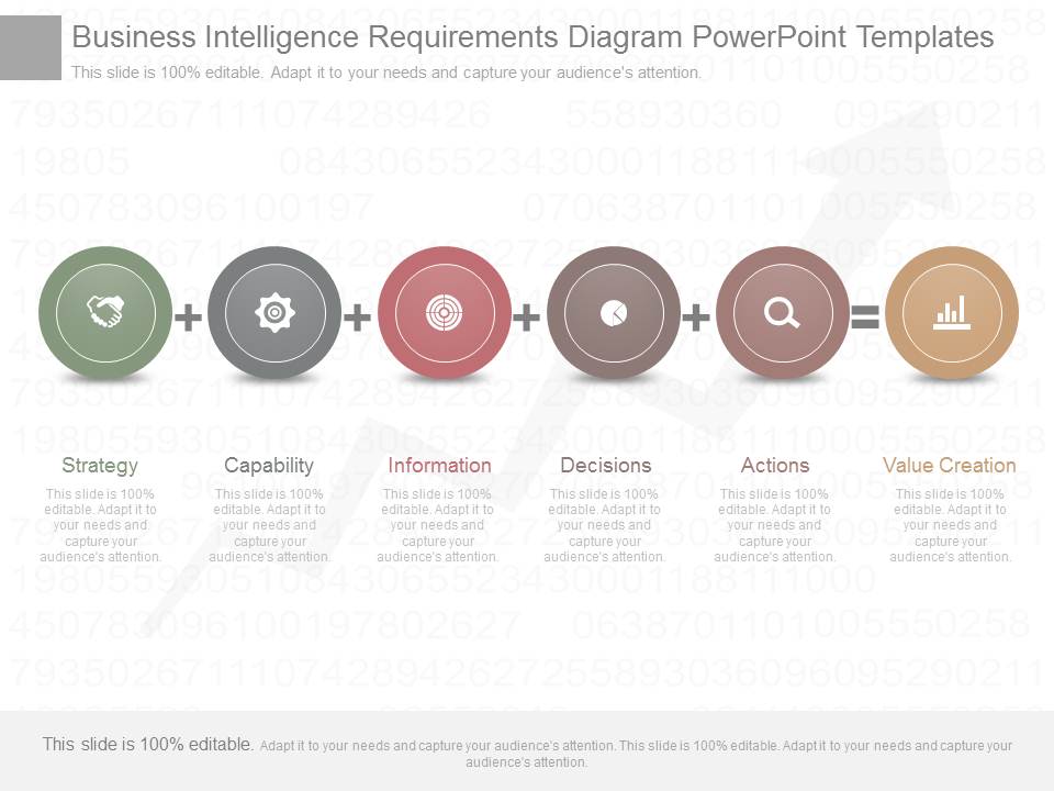 Business Intelligence Requirements Diagram Powerpoint Templates
