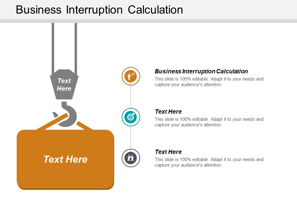 Business Interruption Calculation Ppt PowerPoint Presentation Portfolio Aids Cpb