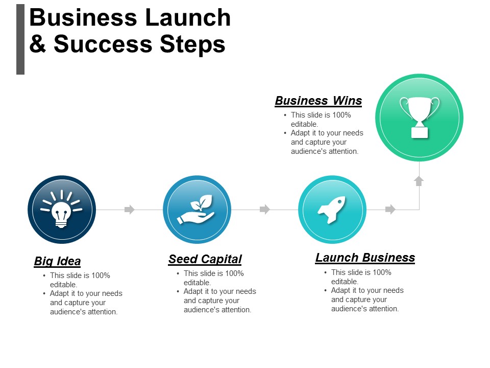 Business Launch And Success Steps Ppt PowerPoint Presentation Infographics Outfit