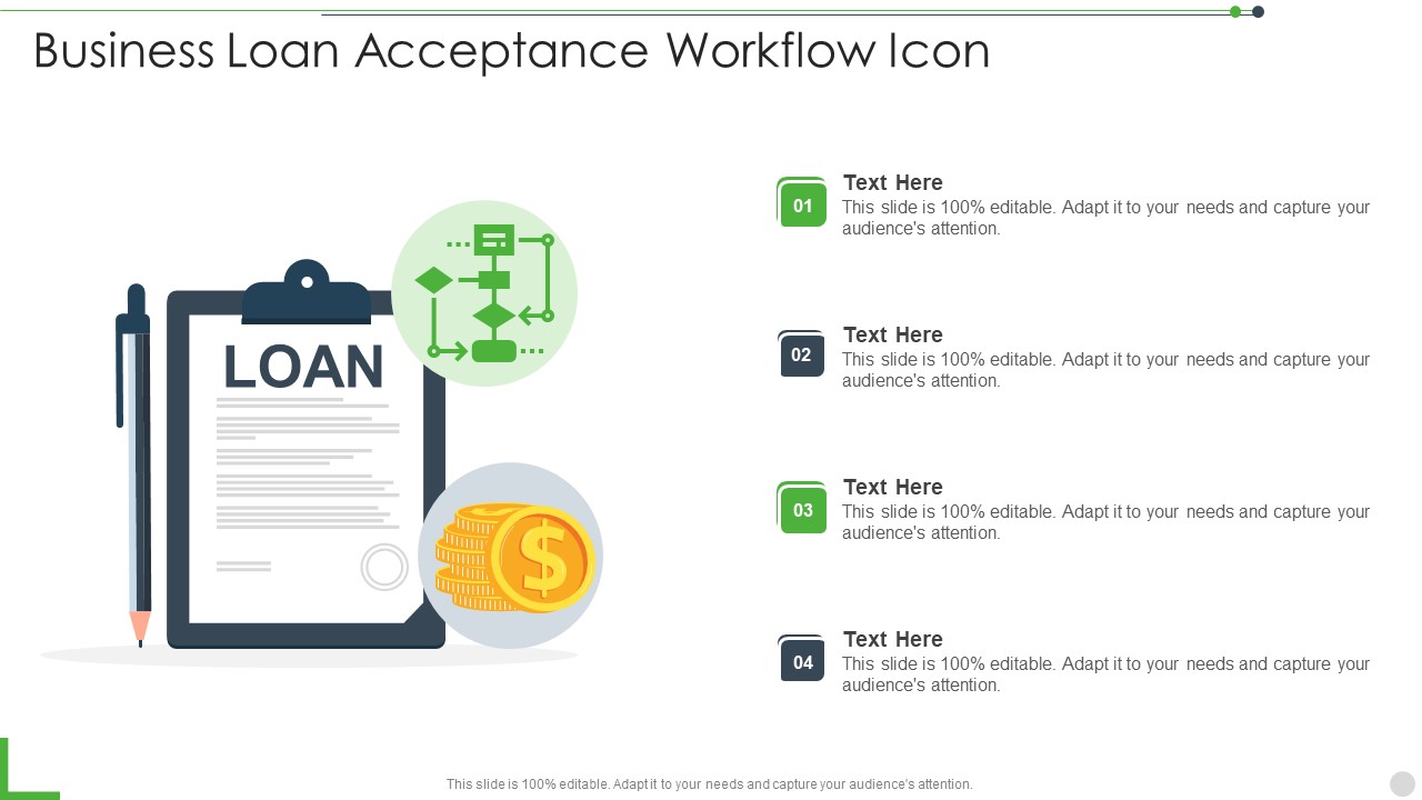 Business Loan Acceptance Workflow Icon Information PDF