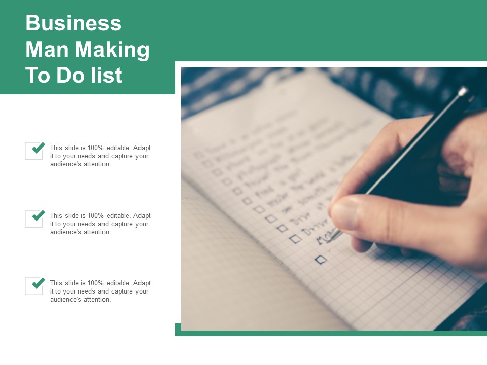 Business Man Making To Do List Ppt Powerpoint Presentation Model Influencers