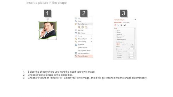 Business Man With Two Quotes Space Powerpoint Slides