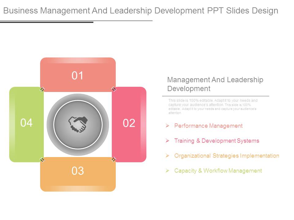 Business Management And Leadership Development Ppt Slides Design