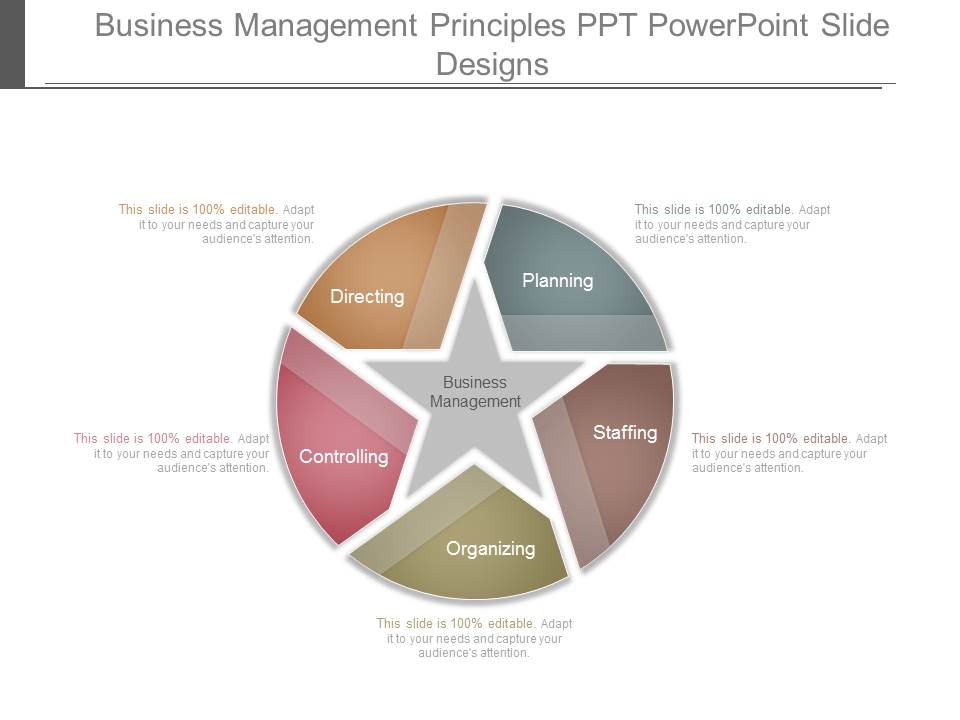 Business Management Principles Ppt Powerpoint Slide Designs