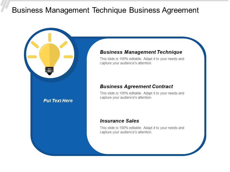 Business Management Technique Business Agreement Contract Insurance Sales Ppt PowerPoint Presentation Inspiration Introduction