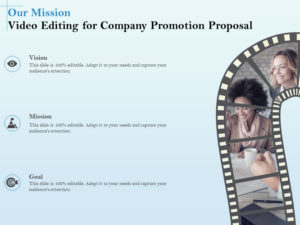 Business Marketing Video Making Our Mission Video Editing For Company Promotion Proposal Rules PDF