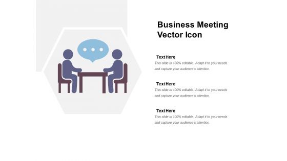 Business Meeting Vector Icon Ppt PowerPoint Presentation Gallery Guidelines