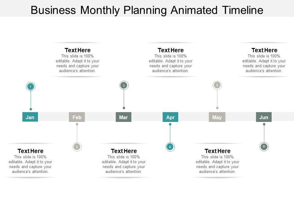 Business Monthly Planning Animated Timeline Ppt PowerPoint Presentation Inspiration Background Images