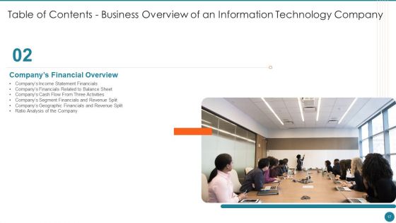 Business Overview Of An Information Technology Company Ppt PowerPoint Presentation Complete Deck With Slides