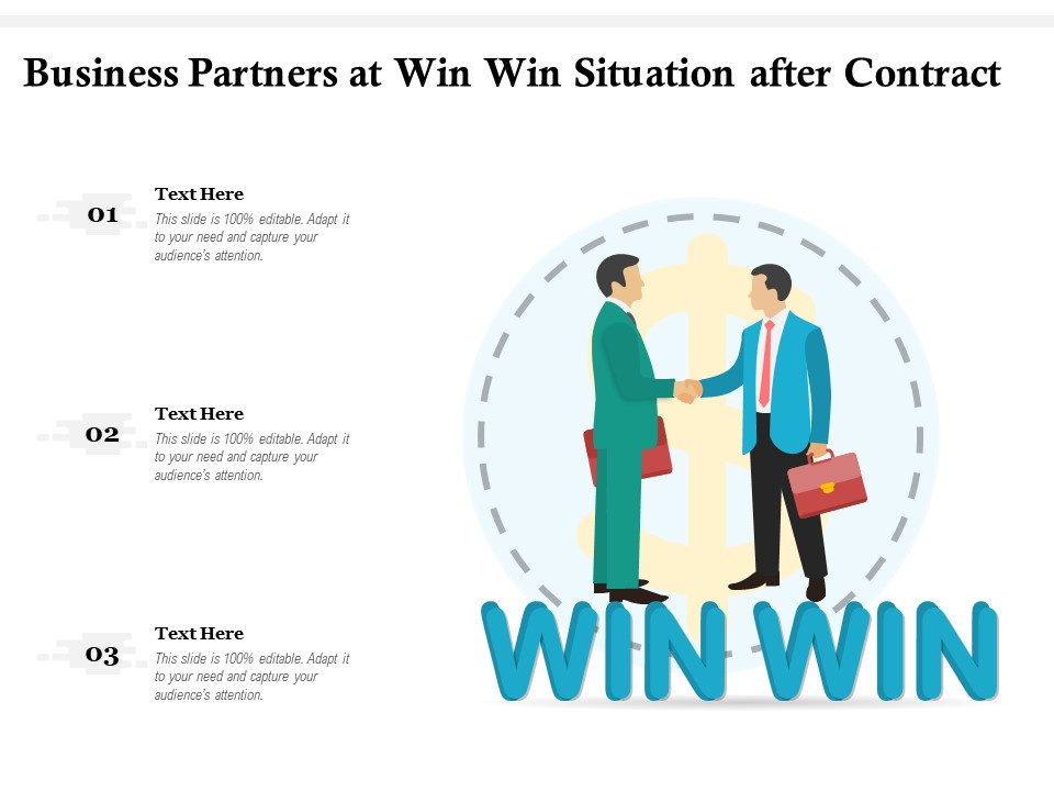 Business Partners At Win Win Situation After Contract Ppt PowerPoint Presentation Show Introduction PDF