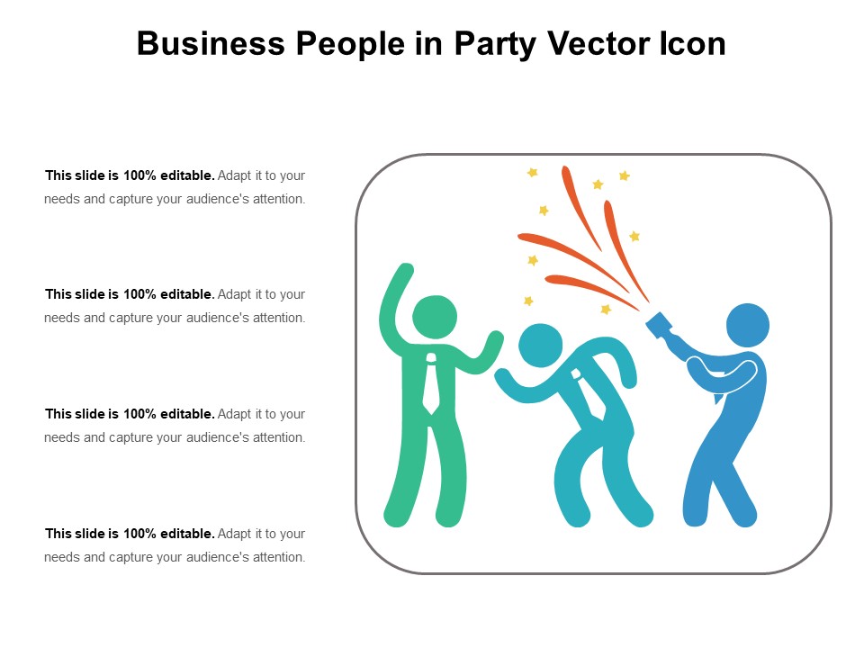 Business People In Party Vector Icon Ppt PowerPoint Presentation Show Smartart PDF
