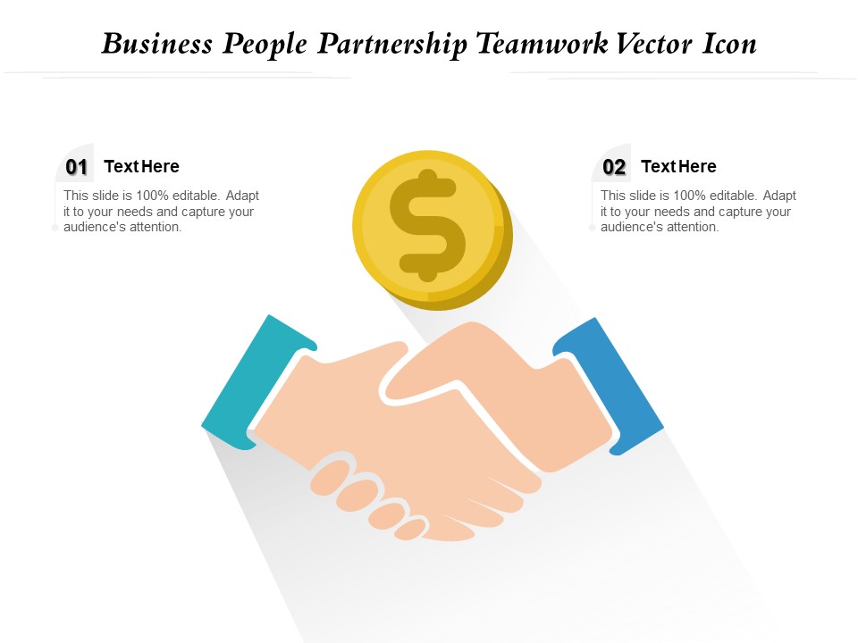 Business People Partnership Teamwork Vector Icon Ppt PowerPoint Presentation Slides Show PDF