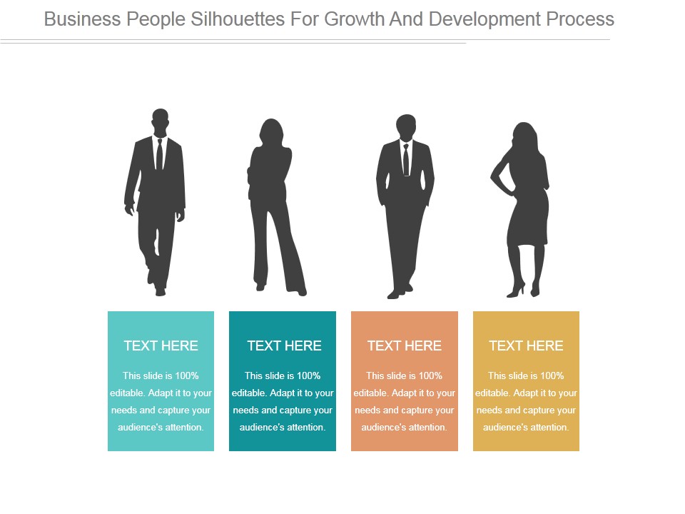Business People Silhouettes For Growth And Development Process Ppt PowerPoint Presentation Graphics