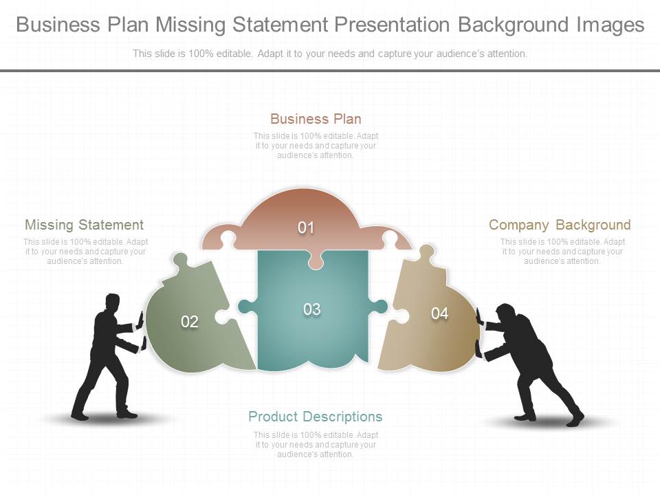 Business Plan Missing Statement Presentation Background Images