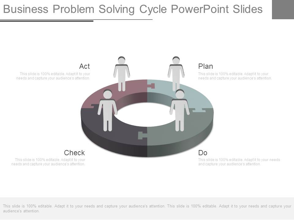 Business Problem Solving Cycle Powerpoint Slides