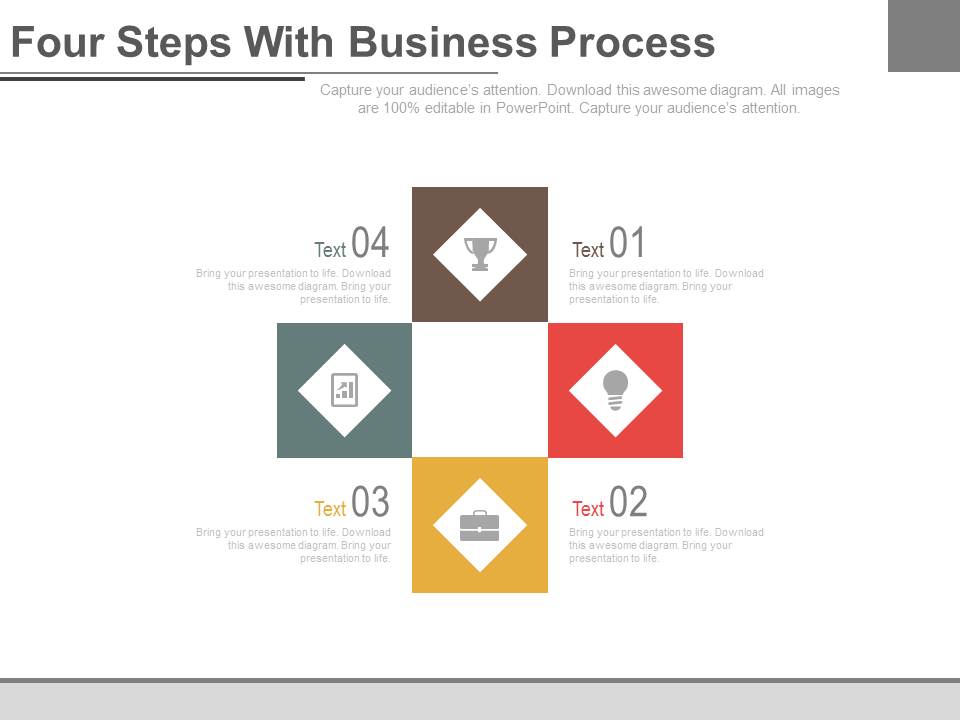 Business Process Flow Infographic Chart Powerpoint Template