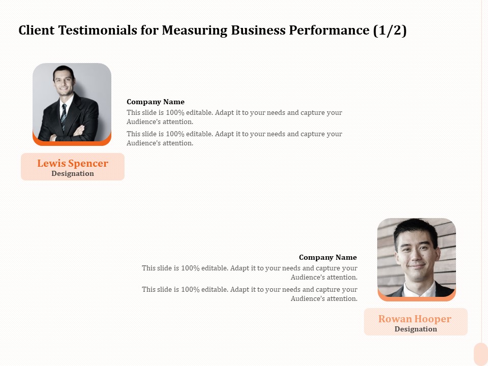 Business Process Performance Measurement Client Testimonials For Measuring Business Performance Elements PDF