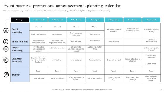 Business Promotions Announcements Ppt PowerPoint Presentation Complete Deck With Slides