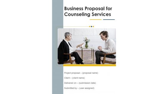 Business Proposal For Counseling Services Example Document Report Doc Pdf Ppt