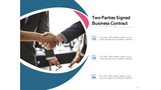 Business Service Contract Briefcase Carrying Shaking Hands Ppt PowerPoint Presentation Complete Deck