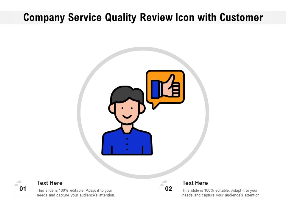 Business Service Quality Feedback Icon With Consumer Ppt PowerPoint Presentation File Picture PDF