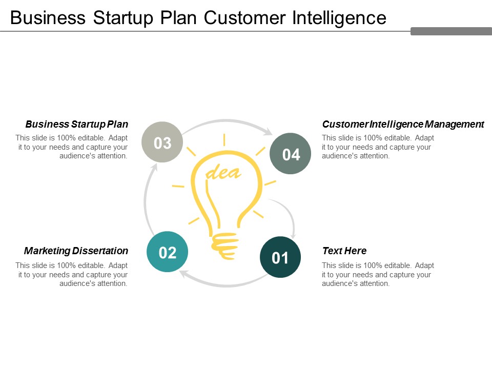 Business Startup Plan Customer Intelligence Management Marketing Dissertation Ppt PowerPoint Presentation Styles Clipart