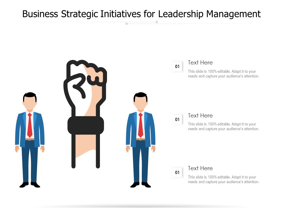 Business Strategic Initiatives For Leadership Management Ppt PowerPoint Presentation Gallery Tips PDF