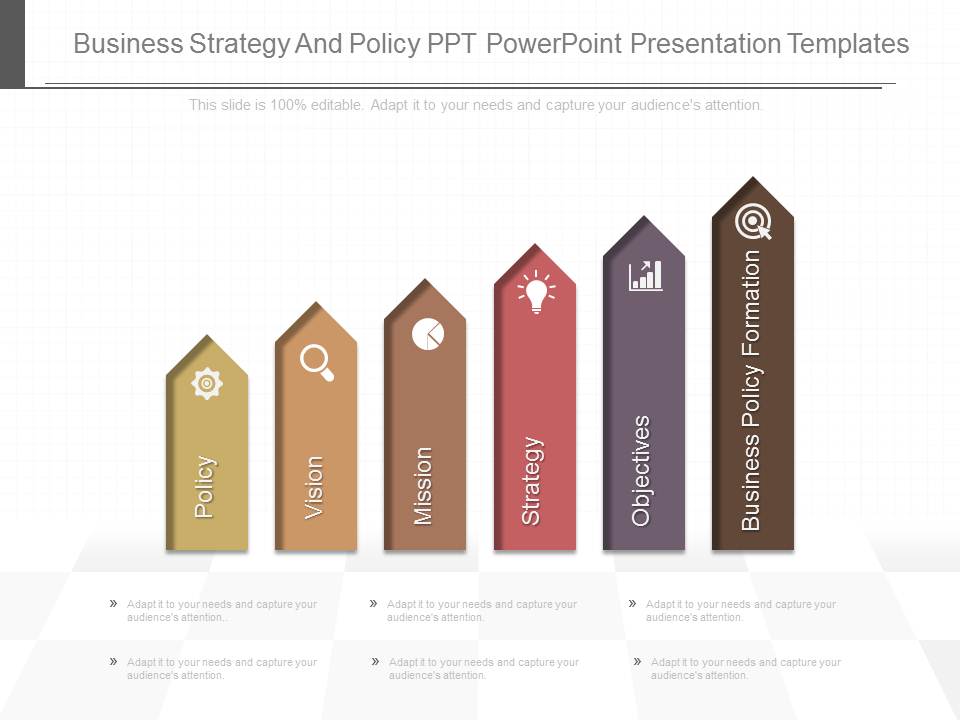 Business Strategy And Policy Powerpoint Presentation Templates