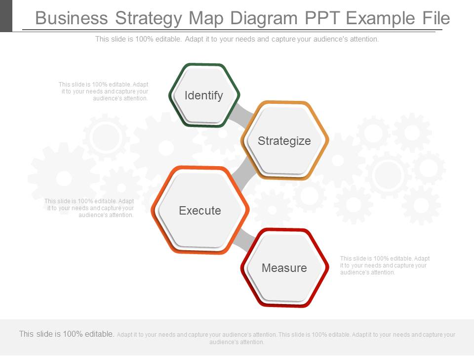 Business Strategy Map Diagram Ppt Example File