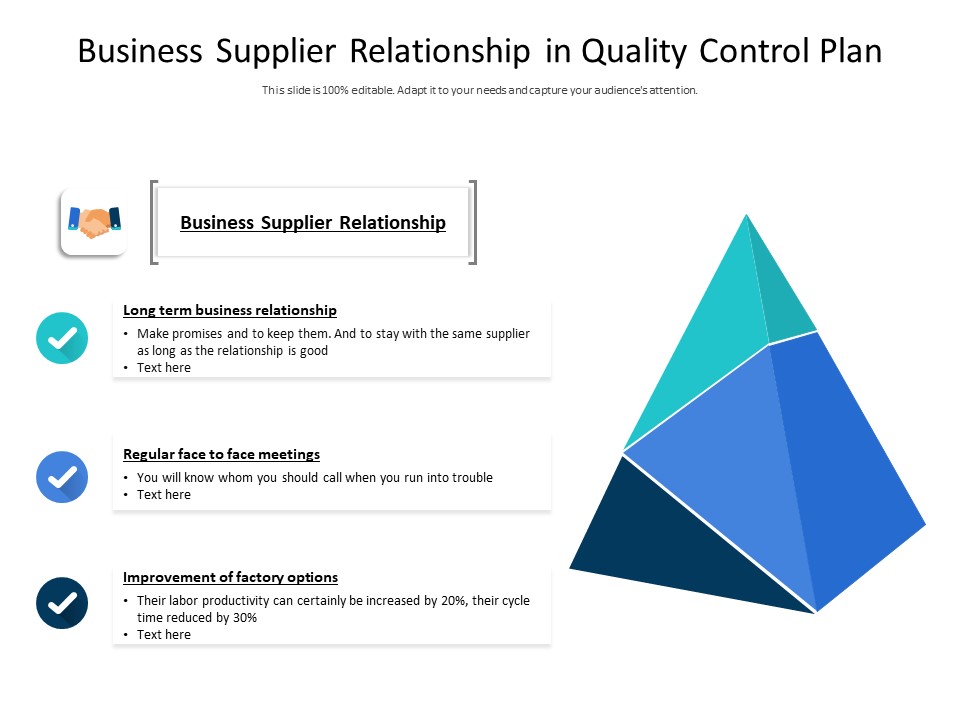 Business Supplier Relationship In Quality Control Plan Ppt PowerPoint Presentation Icon Professional PDF