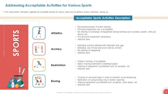 Business Survival Accommodation Revival Initiatives During Pandemic Live Sport Entertainment Ppt PowerPoint Presentation Complete Deck With Slides