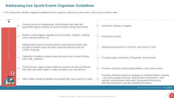 Business Survival Accommodation Revival Initiatives During Pandemic Live Sport Entertainment Ppt PowerPoint Presentation Complete Deck With Slides