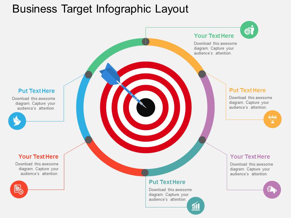 Business Target Infographic Layout Powerpoint Template
